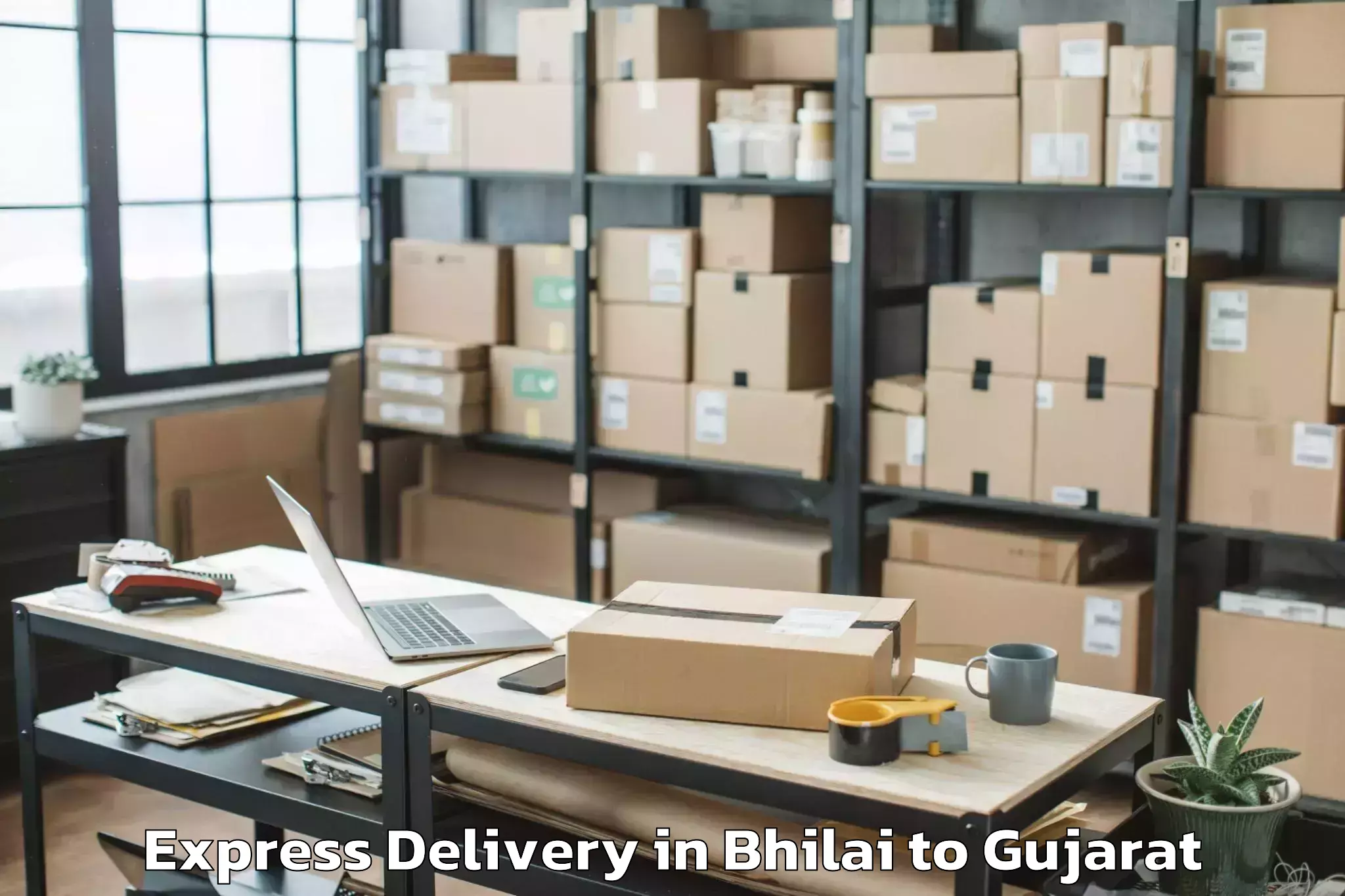 Efficient Bhilai to Lunavada Express Delivery